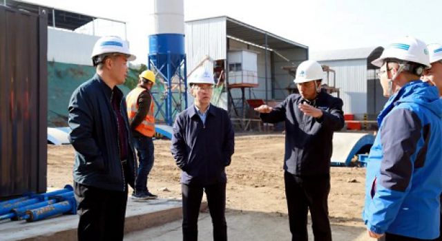 淄博市交通運輸事業(yè)服務(wù)中心對沂邳線改建工程進行督導(dǎo)檢查