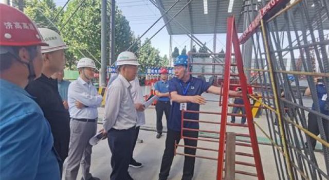 集團公司總工程師高雪池一行調(diào)研濟高項目